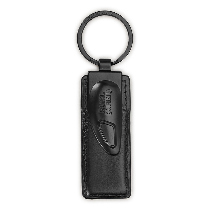 탱크 트림 가죽 키링 블랙-3